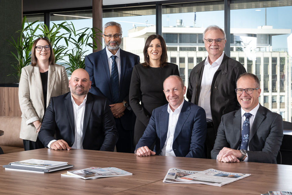 corporate group shot on location