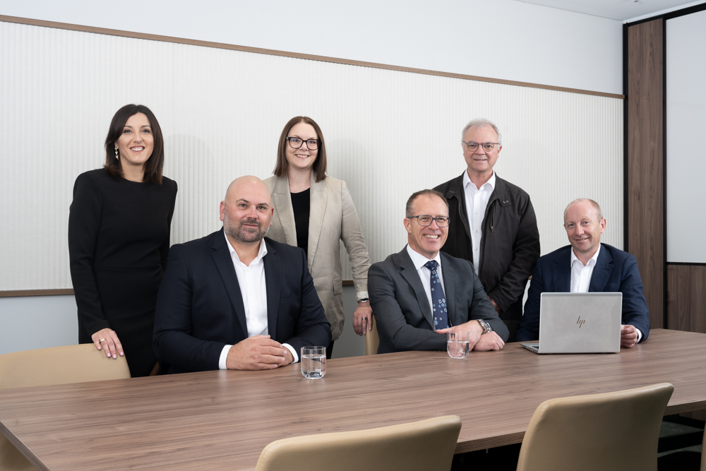 corporate group shot on location