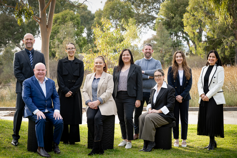 corporate group shot on location
