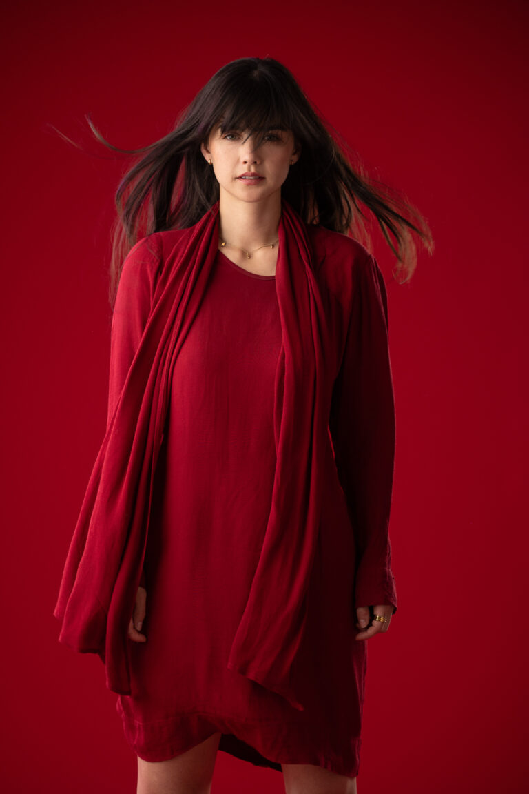 Cog Creative Space Studio backdrop colour - Tequila Sunset Red